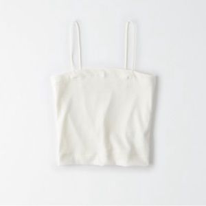 White spaghetti strap tank top